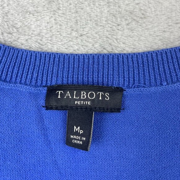 Talbots Button Down Long Sleeve Sweater Women's Size Petite Mp BRAND NEW - Picture 4 of 9